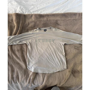 Stussy 3/4 Long Sleeve Crewneck Shirt Large
